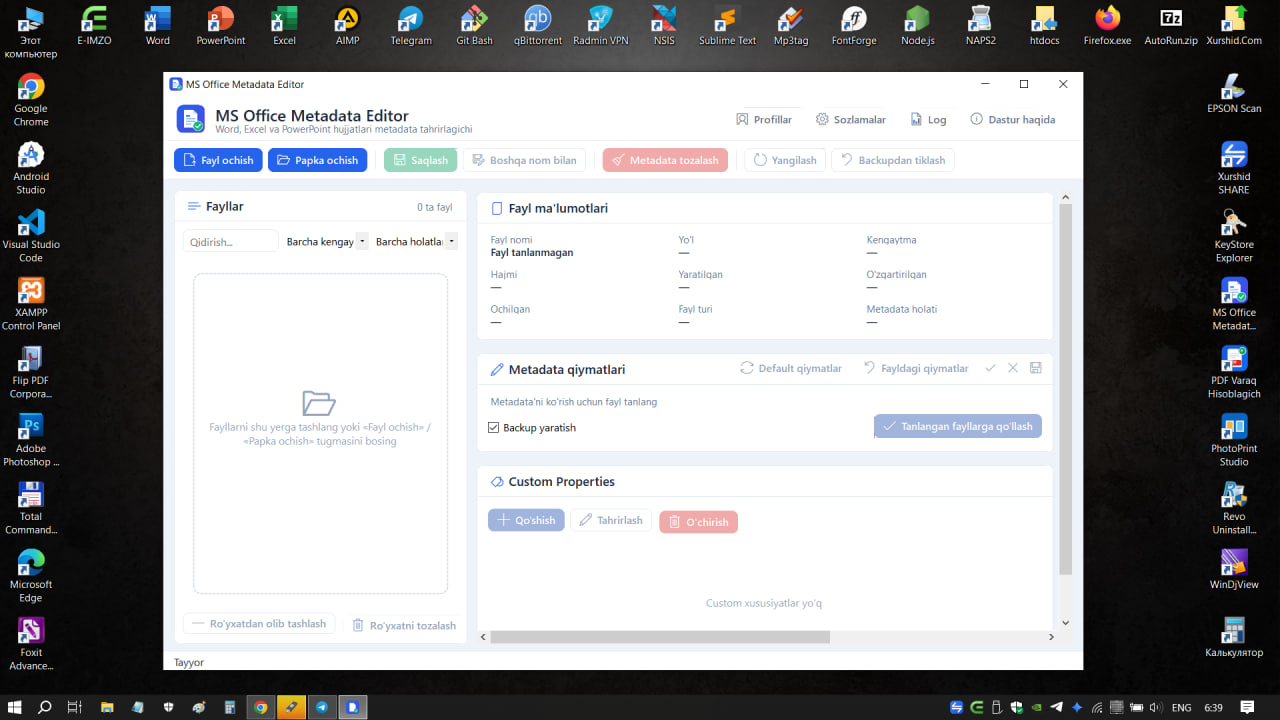 MS Office Metadata Editor